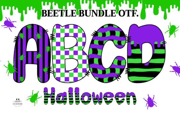 Beetle Army Bundle: A Halloween Font for Bold Design
