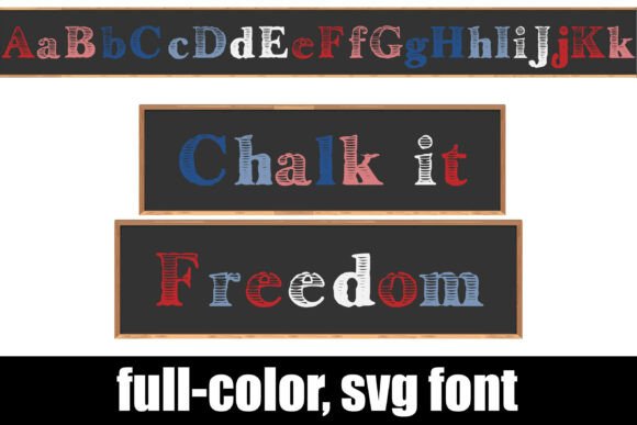 Chalk It Freedom: Elevate Your Design with Vibrant Typography