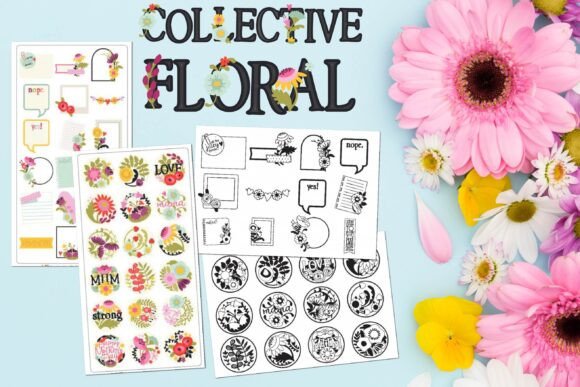 Collective Floral: Vibrant SVG Fonts for Modern Design