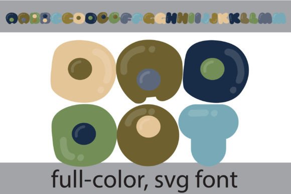 Dad Dot: A Colorful SVG Font for Playful Designs