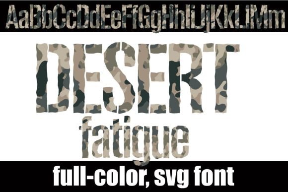 Desert Fatigue: A Modern Stencil Font for Bold Visual Impact