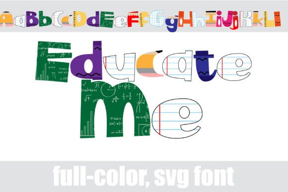 Educate Me: A Creative Font for Vibrant Design Projects