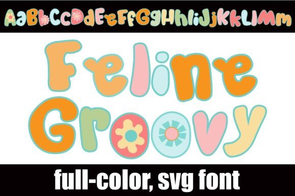 Feline Groovy: Elevate Designs with Retro Charm
