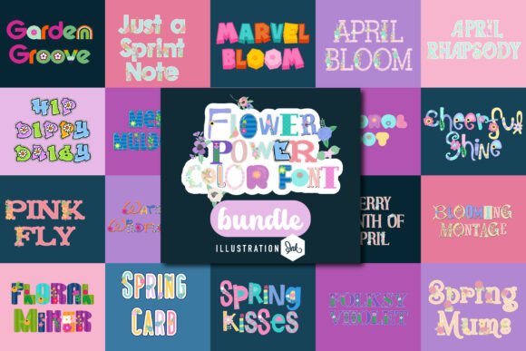 Flower Power Color: Elevate Your Designs with Vibrant Typography