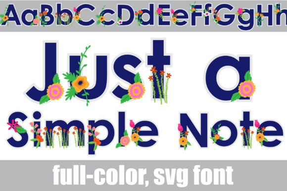 Just a Simple Note: Elevating Design with Color Fonts