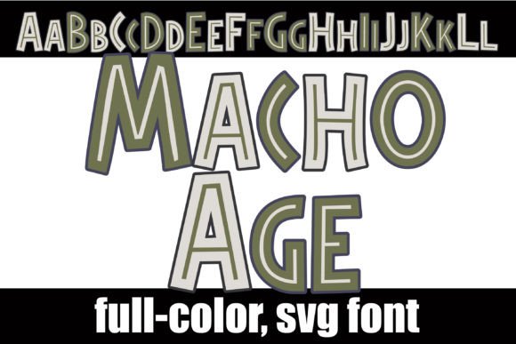 Macho Age: A Prehistoric Color Font for Bold Designs