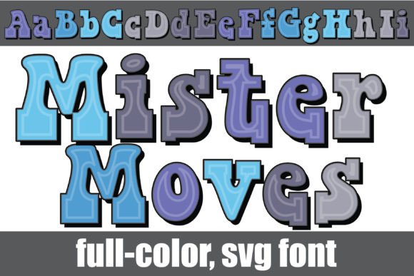 Mister Moves: A Retro Color Font for Modern Design