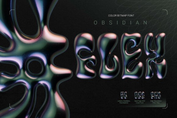 Obsidian Flex: A 3D Bitmap Font for Bold Visual Statements