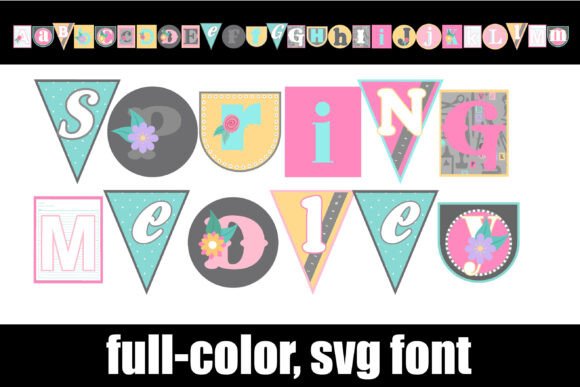 Spring Medley: A Full-Color SVG Font for Vibrant Design