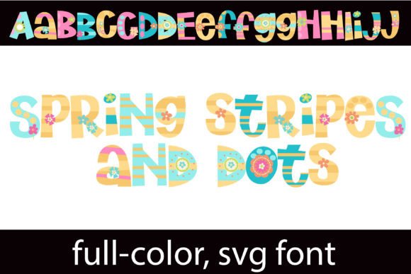 Spring Stripes and Dots: Elevate Your Designs with Whimsical Typography