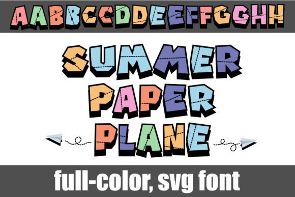 Summer Paper Plane: A Playful Font for Vibrant Design