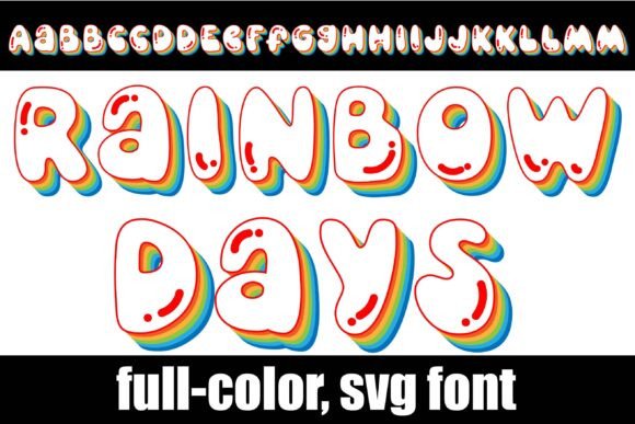 Unlock Vibrant Typography with Rainbow Days
