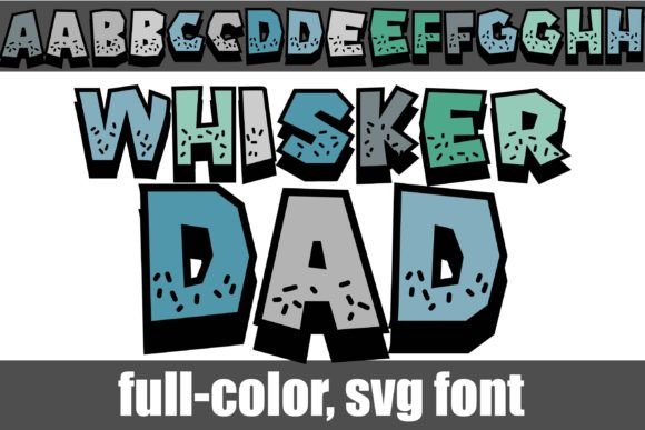 Whisker Dad: A Bold Color Font for Creative Projects