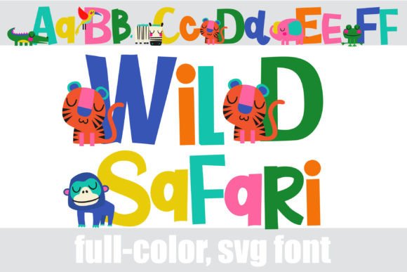 Wild Safari: Unleashing Creative Energy with Full-Color Typography